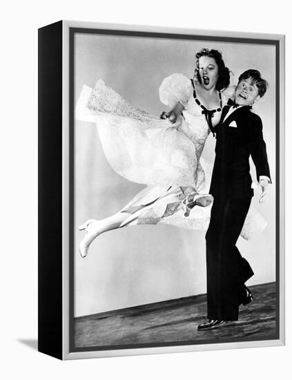 Strike Up The Band, Judy Garland, Mickey Rooney, 1940-null-Framed Stretched Canvas