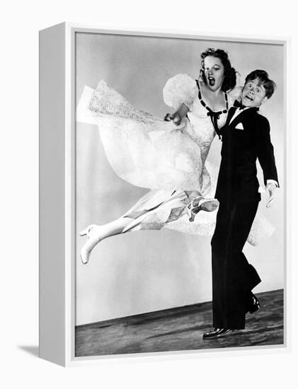 Strike Up The Band, Judy Garland, Mickey Rooney, 1940-null-Framed Stretched Canvas