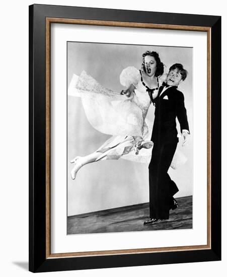 Strike Up The Band, Judy Garland, Mickey Rooney, 1940-null-Framed Photo