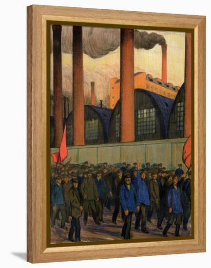 Strike-Boris Kustodiyev-Framed Premier Image Canvas