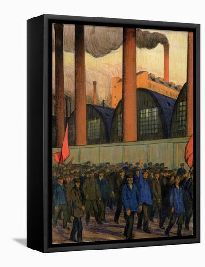 Strike-Boris Kustodiyev-Framed Premier Image Canvas
