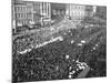 Striking Auto Workers Holding a Demonstration in Cadillac Square-William Vandivert-Mounted Premium Photographic Print