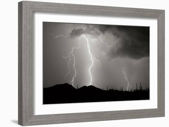 Striking Symmetry II BW-Douglas Taylor-Framed Photographic Print