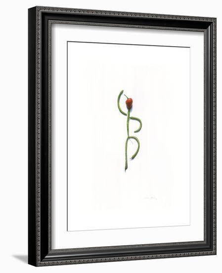 String Bean Chili Pepper Dancer-Donna Basile-Framed Giclee Print