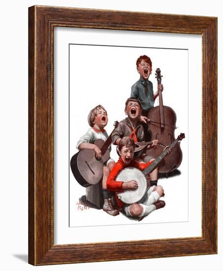 "String Quartet,"January 20, 1923-Alan Foster-Framed Premium Giclee Print