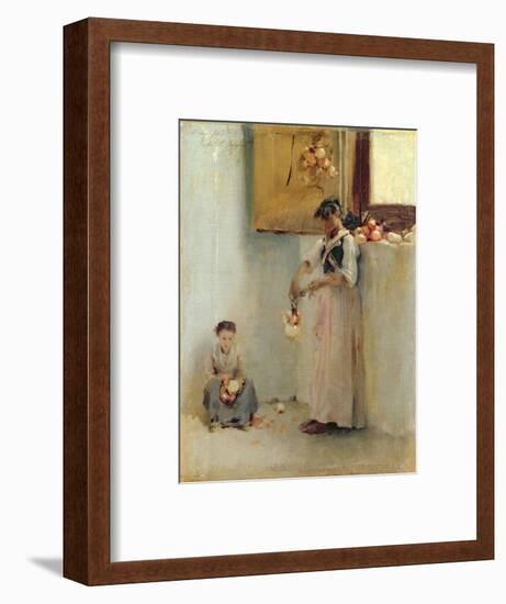 Stringing Onions, C.1882-John Singer Sargent-Framed Premium Giclee Print