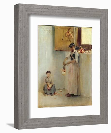 Stringing Onions, C.1882-John Singer Sargent-Framed Giclee Print