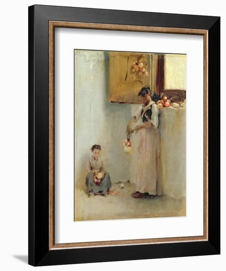 Stringing Onions, C.1882-John Singer Sargent-Framed Giclee Print