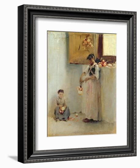 Stringing Onions, C.1882-John Singer Sargent-Framed Giclee Print