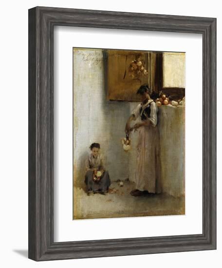 Stringing Onions, C.1882-John Singer Sargent-Framed Giclee Print