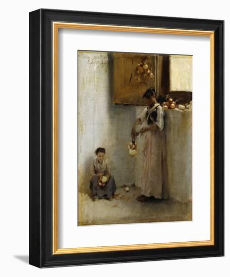 Stringing Onions, C.1882-John Singer Sargent-Framed Giclee Print