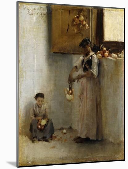 Stringing Onions, C.1882-John Singer Sargent-Mounted Giclee Print