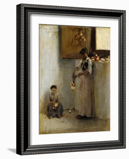 Stringing Onions-Sargent John Singer-Framed Giclee Print