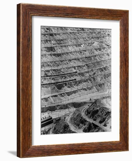 Strip Mining Operation at the Bingham Copper Mine-Andreas Feininger-Framed Photographic Print