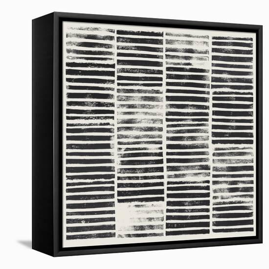 Stripe Block Prints I-Grace Popp-Framed Stretched Canvas