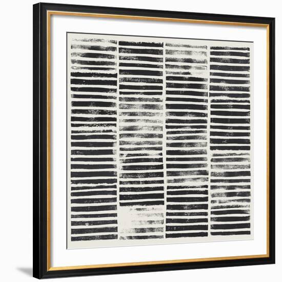 Stripe Block Prints I-Grace Popp-Framed Premium Giclee Print