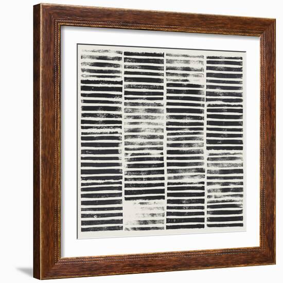 Stripe Block Prints I-Grace Popp-Framed Art Print