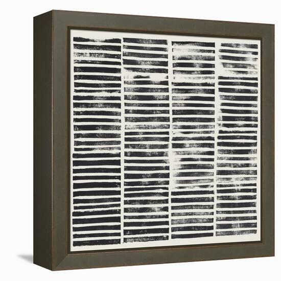 Stripe Block Prints II-Grace Popp-Framed Stretched Canvas