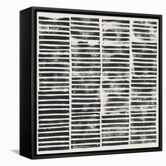 Stripe Block Prints II-Grace Popp-Framed Stretched Canvas