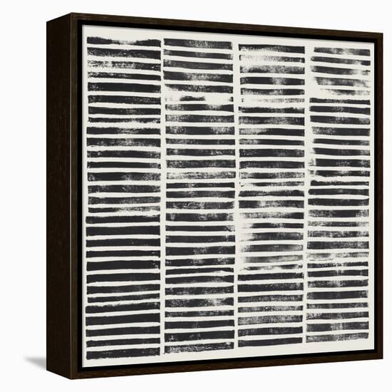 Stripe Block Prints II-Grace Popp-Framed Stretched Canvas