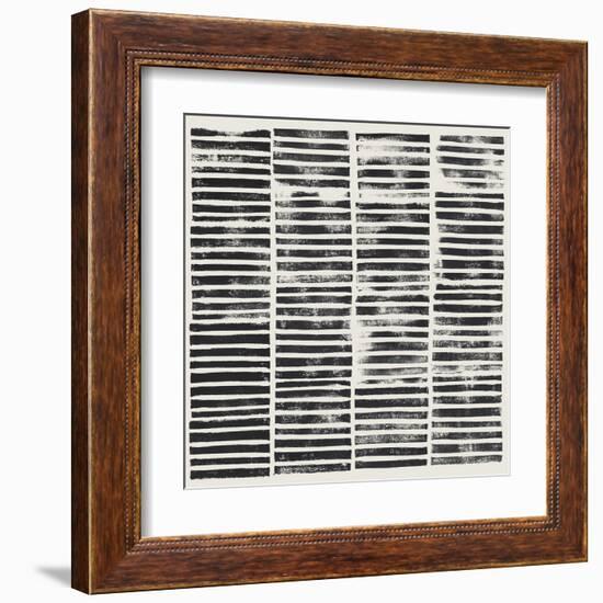 Stripe Block Prints II-Grace Popp-Framed Art Print