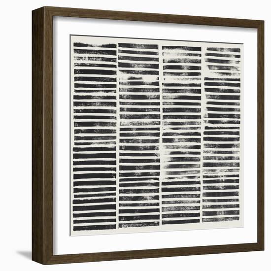 Stripe Block Prints II-Grace Popp-Framed Premium Giclee Print