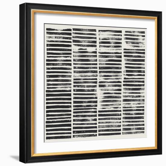 Stripe Block Prints II-Grace Popp-Framed Premium Giclee Print