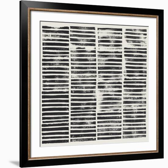 Stripe Block Prints II-Grace Popp-Framed Premium Giclee Print