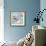 Striped Blue Bird-Sandra Smith-Framed Art Print displayed on a wall