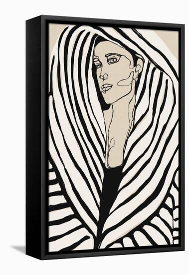 Striped Coat-Treechild-Framed Premier Image Canvas