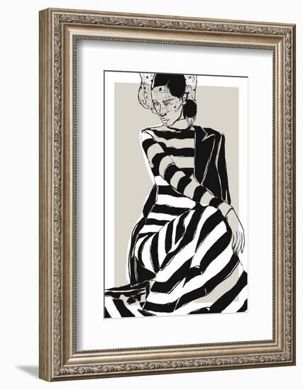 Striped Dress-Treechild-Framed Photographic Print