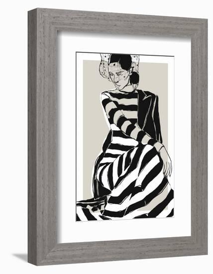 Striped Dress-Treechild-Framed Photographic Print