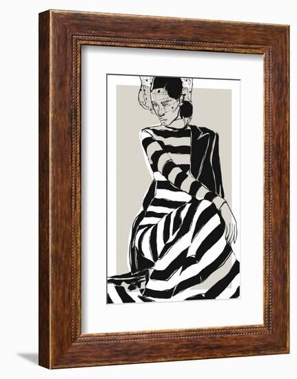Striped Dress-Treechild-Framed Photographic Print