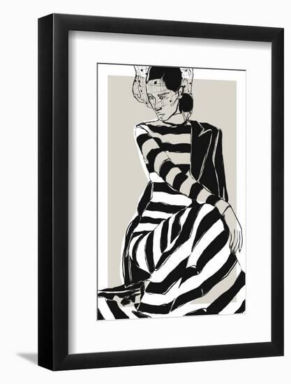 Striped Dress-Treechild-Framed Photographic Print