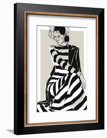 Striped Dress-Treechild-Framed Photographic Print