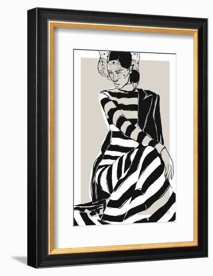 Striped Dress-Treechild-Framed Photographic Print