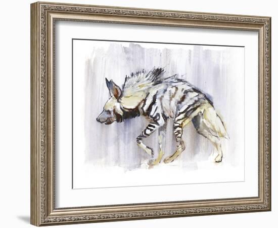 Striped Hyaena, 2010-Mark Adlington-Framed Giclee Print