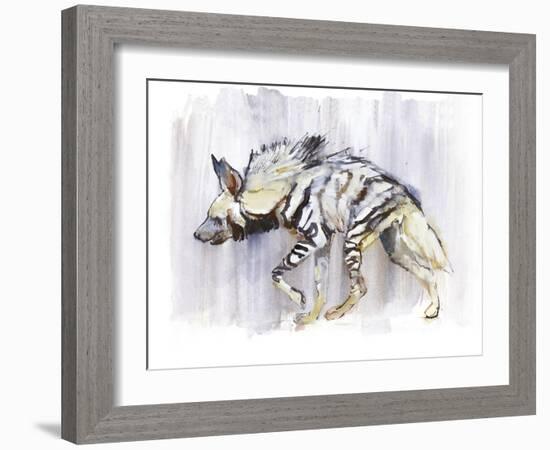 Striped Hyaena, 2010-Mark Adlington-Framed Giclee Print