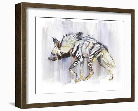 Striped Hyaena, 2010-Mark Adlington-Framed Giclee Print