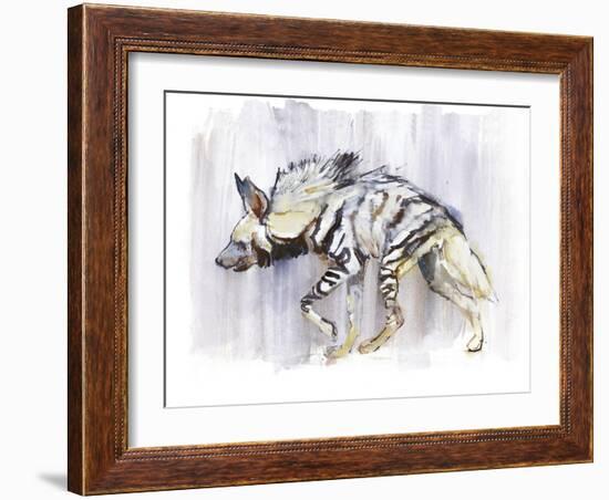 Striped Hyaena, 2010-Mark Adlington-Framed Giclee Print