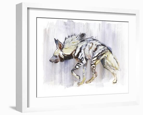 Striped Hyaena, 2010-Mark Adlington-Framed Giclee Print