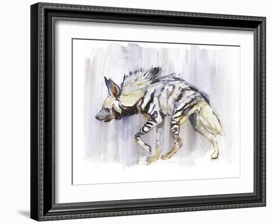 Striped Hyaena, 2010-Mark Adlington-Framed Giclee Print