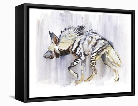 Striped Hyaena, 2010-Mark Adlington-Framed Premier Image Canvas