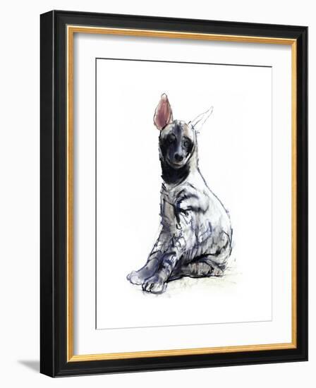 Striped Hyaena Pup, 2010-Mark Adlington-Framed Giclee Print