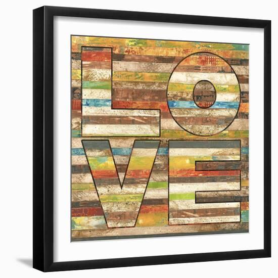 Striped Love-Melissa Pluch-Framed Art Print