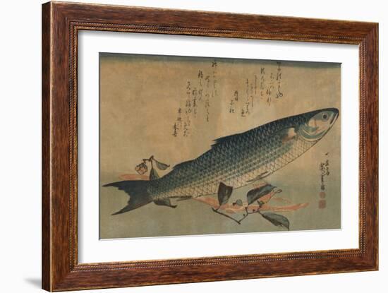 Striped Mullet-Ando Hiroshige-Framed Art Print