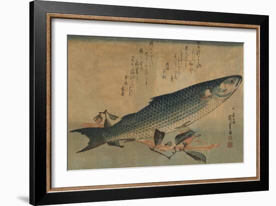 Striped Mullet-Ando Hiroshige-Framed Art Print