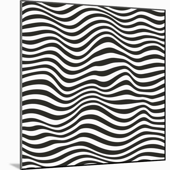 Striped Pattern-Magnia-Mounted Art Print