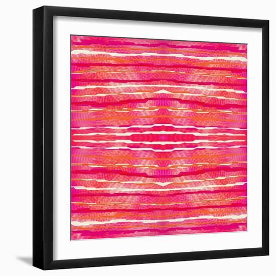 Striped Raspberries-Deanna Tolliver-Framed Giclee Print