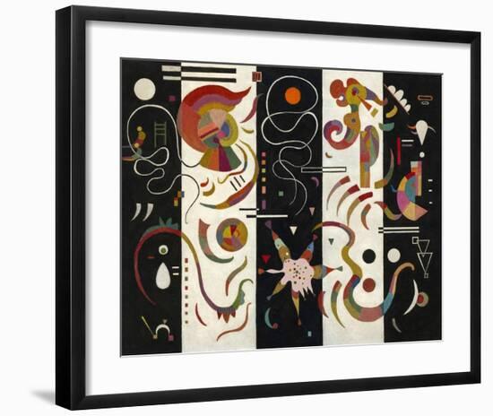 Striped (Raye)-Wassily Kandinsky-Framed Giclee Print